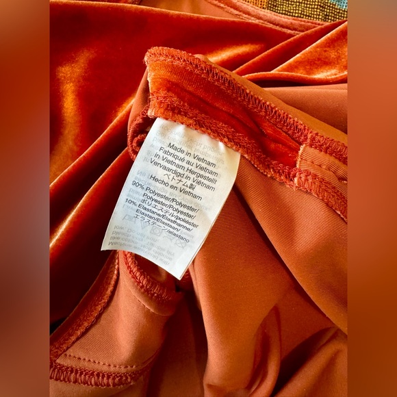 Madewell Blood Orange Velvet Short Sleeve Flowy Boho Top XS - Picture 5 of 5